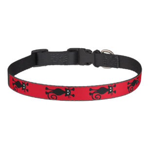 Black cat  pet collar