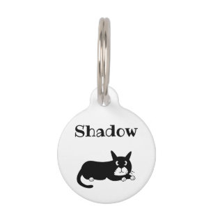 Black Cat Pet ID Tag