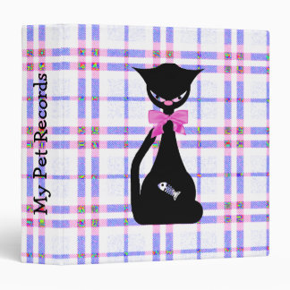 Black Cat Pet Records Binder