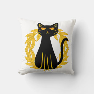 Black Cat Pets Horror Halloween Kids Throw Pillow