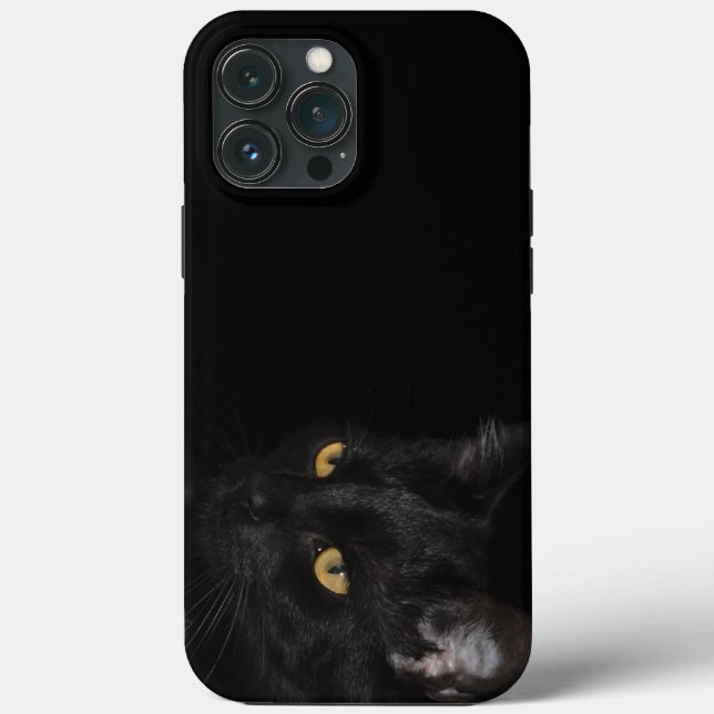 Black Cat Phone Case - HAMbyWhiteGlove (Back)