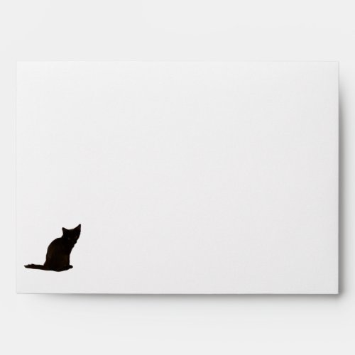 Black Cat Photo Cutouts  Tiled Pumpkins Inside Envelope