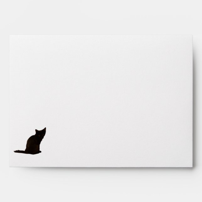 Black Cat Photo Cutouts | Tiled Pumpkins Inside Envelope (Front)