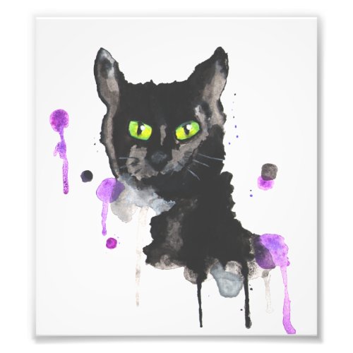 Black Cat Photo Print