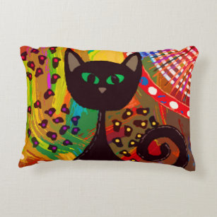 ikea black cat pillow