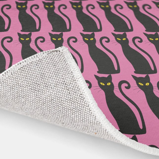 BLACK CAT PINK AREA RUG (Indoor)