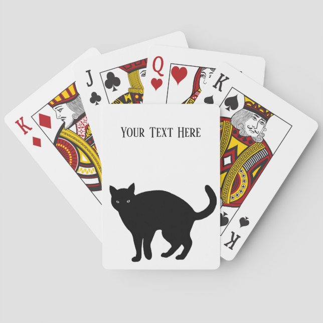 Black Cat Playing Cards (Back)