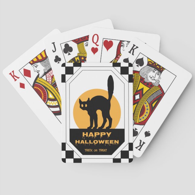 Black Cat Poker Cards (Back)