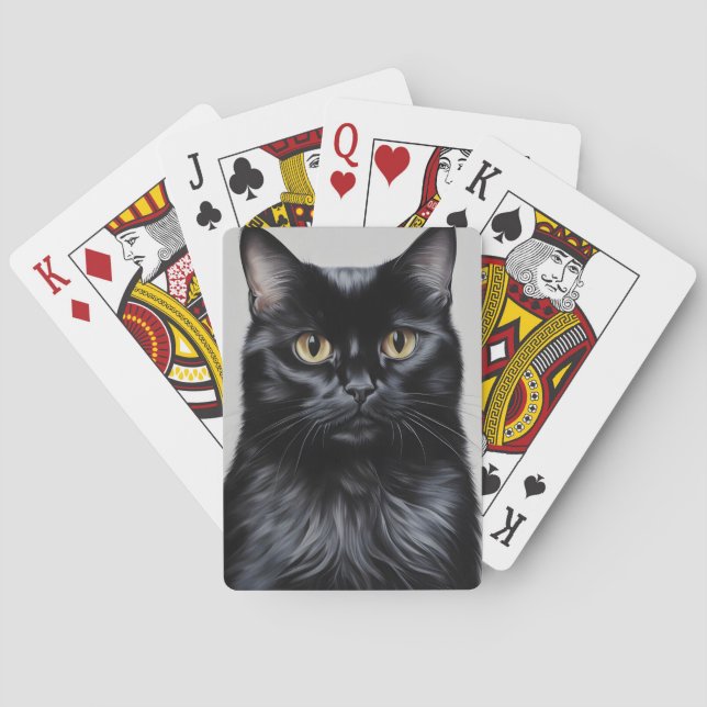 Black Cat Poker Cards (Back)