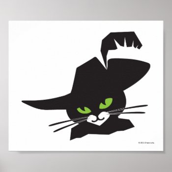 Black Cat Poster by pussinboots at Zazzle