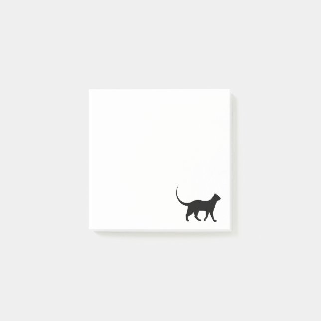 Black Cat PostIt Post-it Notes (Front)