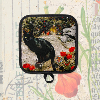 Black Cat Pot Holder