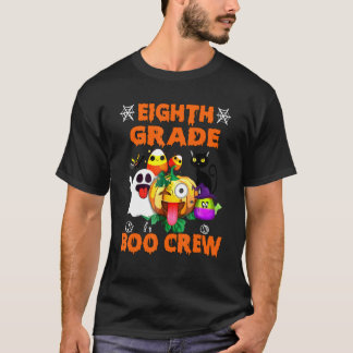 Black Cat Pumpkin Candy Ghost Seventh Grade Boo Cr T-Shirt