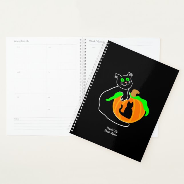Black Cat Pumpkin Standard Planner (Display)