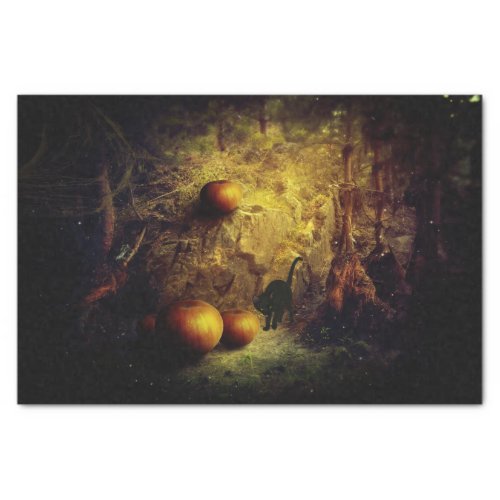 Black Cat Pumpkins and halloween Decoupage Tissue Paper