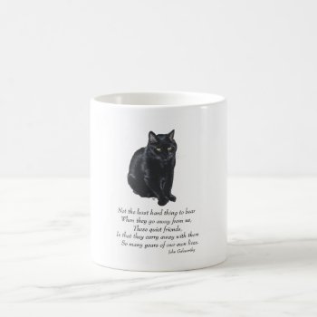 Black Cat Rainbow Bridge Coffee Mug by MaggieRossCats at Zazzle