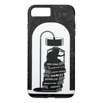 Black Cat Reading Shakespeare Plays Iphone 8 Plus/7 Plus Case by earlykirky at Zazzle