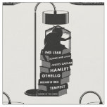 Black Cat Reading Shakespeare Plays Fabric