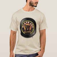 Black Cat Records Light Tee – Retro Jazz & Soul