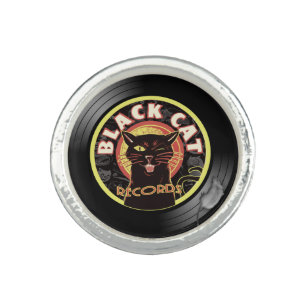 Black Cat Records Ring – Retro Jazz Label