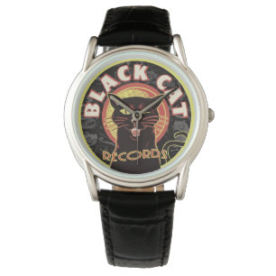 Black Cat Records Watch – Retro Vinyl Jazz (Unisex
