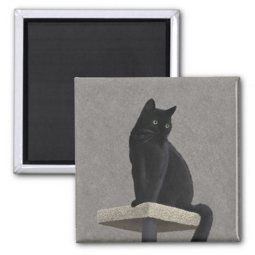 Black Cat Royalty   Magnet