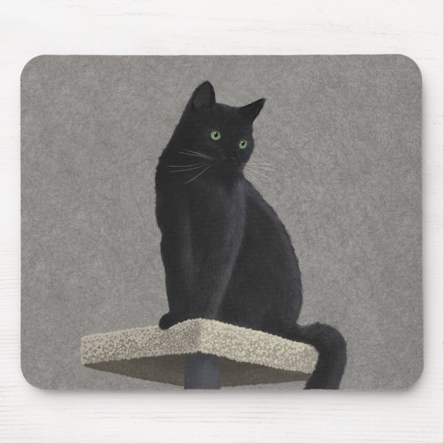 Black Cat Royalty  Mouse Pad (Front)