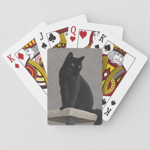Black Cat Royalty  Playing Cards