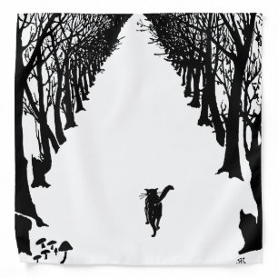 Black cat, Rudyard Kipling Bandana