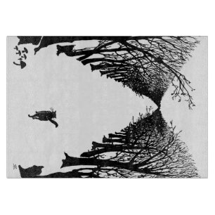 Black cat, Rudyard Kipling Cutting Board