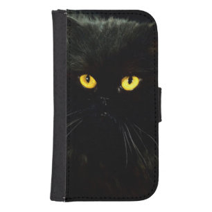 Black Cat Samsung S4 Wallet Case