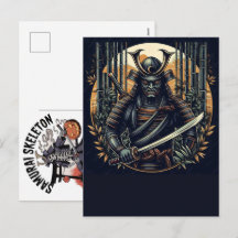 Black Cat Samurai Japanese Warrior Vintage