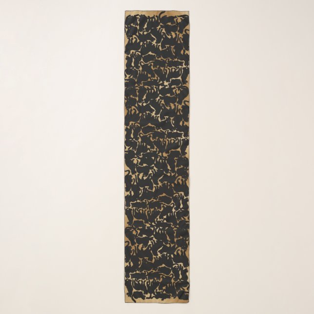 Black Cat Scarf Cat Lover Scarves & Cat Gifts (Front)