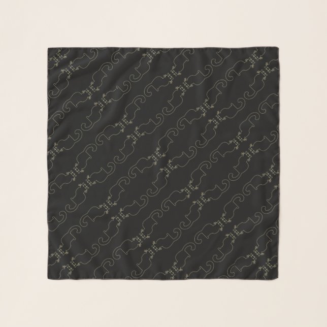 Black Cat Scarf Cat Lover Scarves & Gifts (Front)