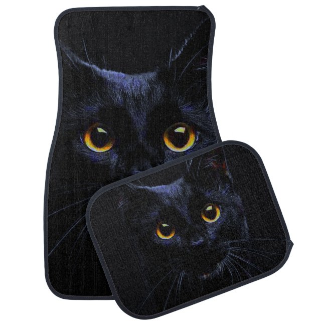 Black Cat Set of Car Mats (Set)