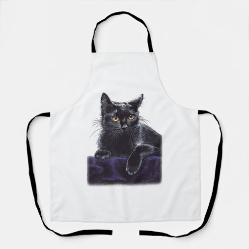 black cat SHIRT Apron