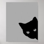 Black Cat Side Look Poster<br><div class="desc">Black Cat Side Look</div>