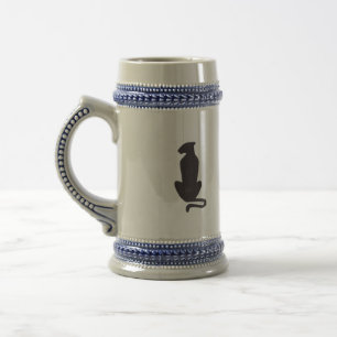 Black Cat Silhouette beer stein