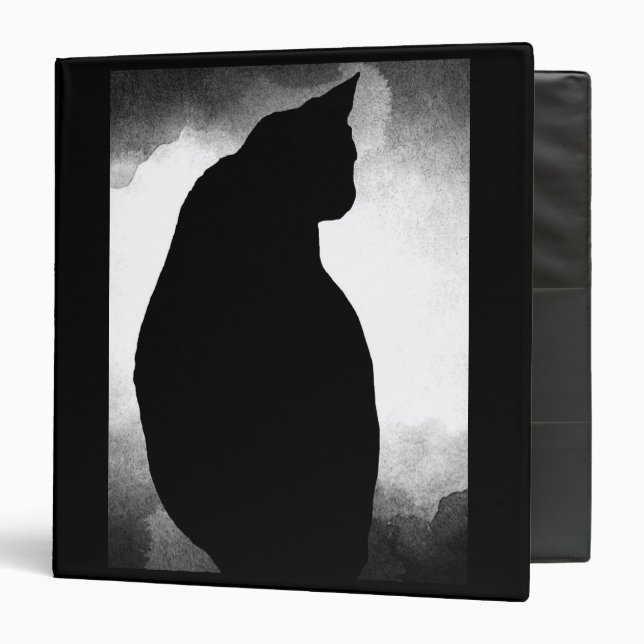 Black Cat Silhouette Binder (Front/Inside)