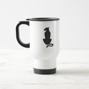 Black Cat Silhouette commuter mug