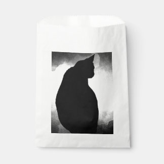 Black Cat Silhouette Favor Bags