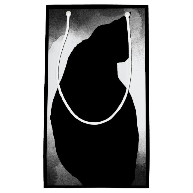 Black Cat Silhouette  Gift Bag (Front)