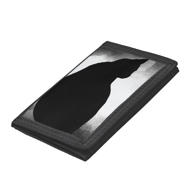 Black Cat Silhouette  Wallet (Bottom)