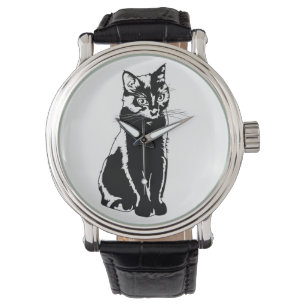 Black Cat Silhouette Watch