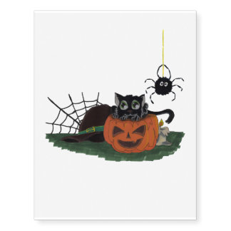 jack o lantern temporary tattoos zazzle jack o lantern temporary tattoos zazzle