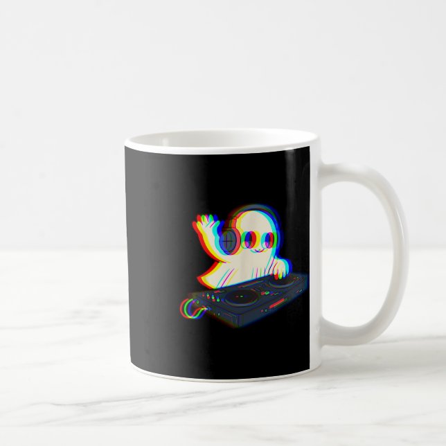 Black Cat Skeleton Hand Boop Halloween Cats Lover  Coffee Mug (Right)