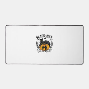 Black Cat Social Club, Halloween, Coquette, Gothic Desk Mat