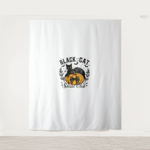 Black Cat Social Club, Halloween, Coquette, Gothic Tapestry
