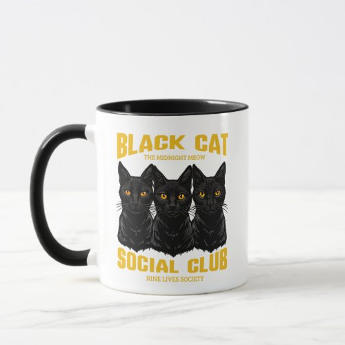 Black Cat Social Club  Mug