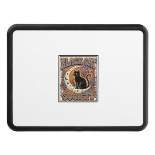 Black Cat Society Cat Black Cat Vintage Vector Art Hitch Cover